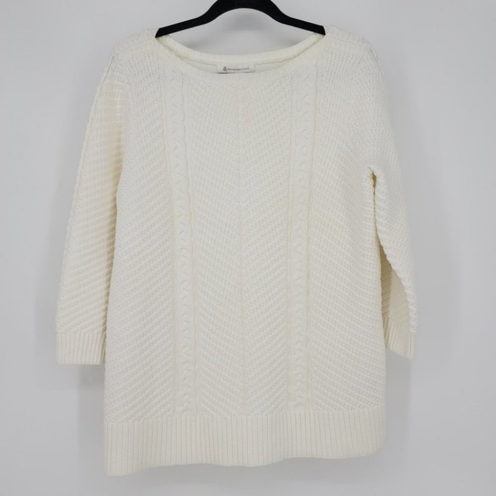 Brooks Brothers Chunky Cable Knit Pullover Sweater